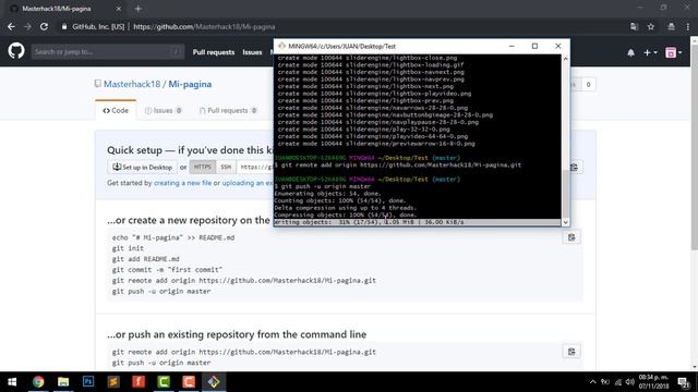 Subir sitio web en GitHub mediante Git Bash смотреть онлайн