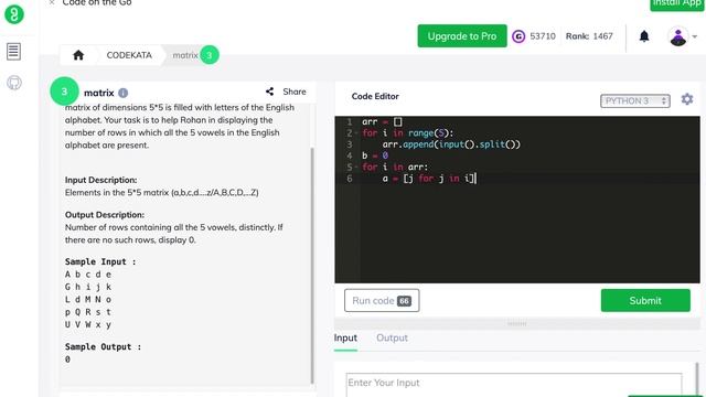 Matrix Codekata Problem Solving using python(2) смотреть онлайн