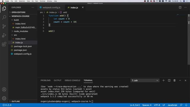 Webpack HTMLWebpackPlugin and Clean 4 смотреть онлайн