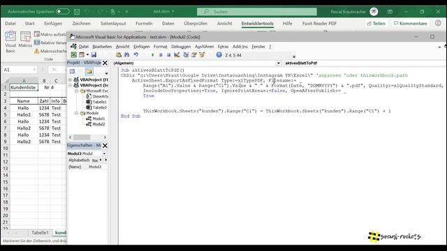PDF Druck und fortlaufende Nummern in Excel VBA! So einfach gehts für Rechnungen, Drucke etc. смотреть онлайн
