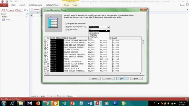 Cara Import File Ms Excel ke Ms Access смотреть онлайн