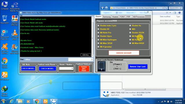 Miko Tool v1.0 Unlock Samsung, Mi Account, Xiaomi Model Finder смотреть онлайн