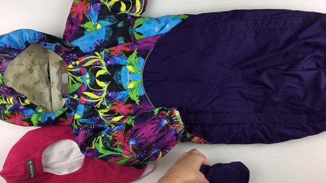 Комбинезон Huppa Golden 3608 утеплитель 100г лиловый с рисунком смотреть онлайн