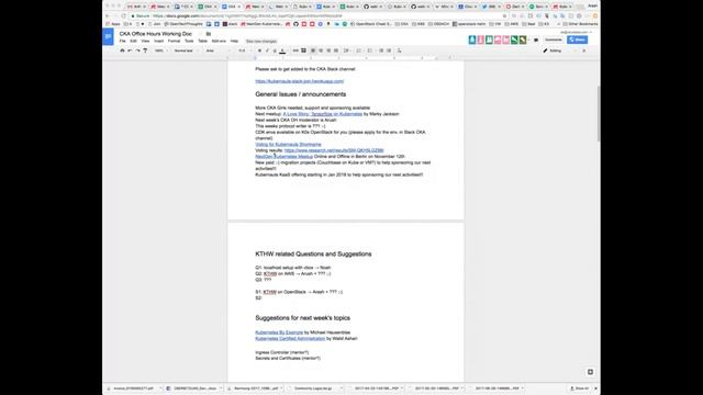 CKA Office Hours Weekly #2 (2017.10.02) смотреть онлайн