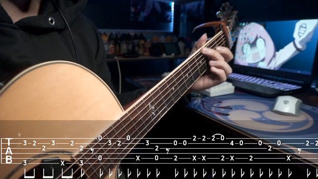 Himitsu koi gokoro - KANOKARI S2 | Fingerstyle Guitar [TAB] смотреть онлайн