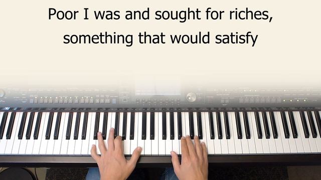Satisfied - piano instrumental hymn with lyrics смотреть онлайн
