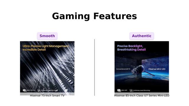 🎥 Hisense 75-Inch U8 Vs 85-Inch U7 Mini-LED Smart TVs 🌈📺