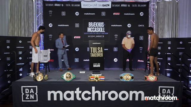 Live weigh-in: Brækhus vs McCaskill смотреть онлайн