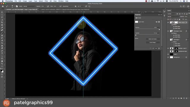 Neon Glow Effect Photoshop tutorial || Photoshop tutorial || Neon Effect смотреть онлайн