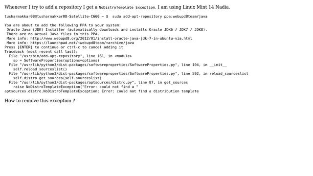 Unix & Linux: Getting error whenever trying to add a repository смотреть онлайн