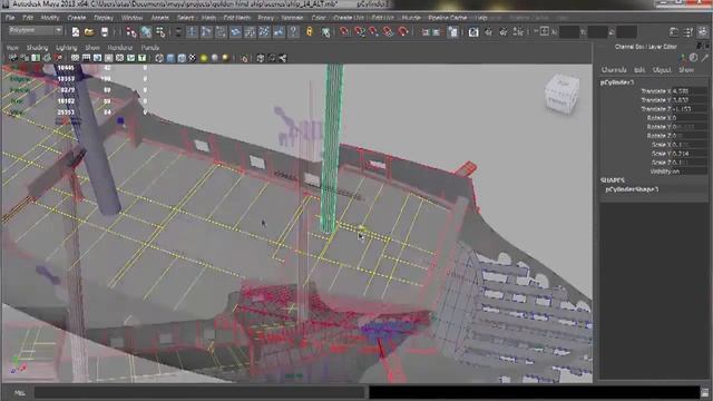 Моделирование детализированного корабля в Maya смотреть онлайн