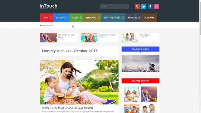 InTouch - Retina Responsive WordPress News Theme v1.01 смотреть онлайн