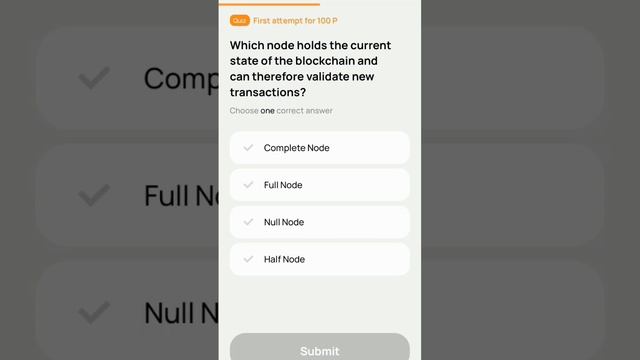 Which node holds the current state of the blockchain and can therefore validate new transactions? смотреть онлайн