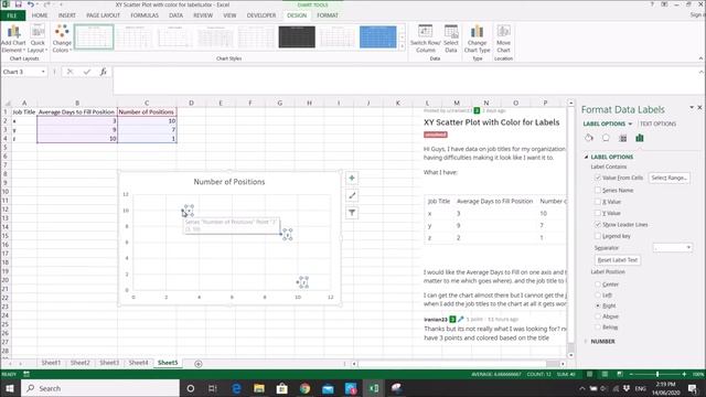 Excel - Different color for different scatter plots (Bonus: Create scatter plot matrix with label) смотреть онлайн