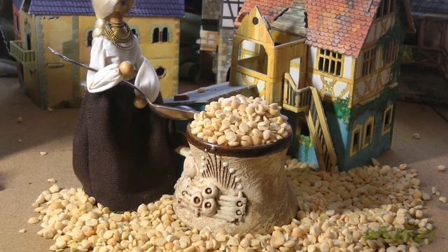 Горшочек каши (по сказке братьев Гримм).