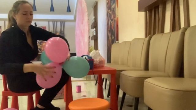 Фотозона круглая своими руками! Как натянуть баннер и сделать гирлянду из шаров самостоятельно! смотреть онлайн