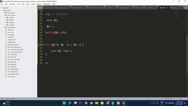 10. PHP Loops Tutorial | PHP Tutorial for beginners - Tutorial Rays смотреть онлайн