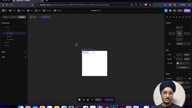 How to create Dropdown Navbar hover effect in Framer(Easy) by Jaspreet.Designs смотреть онлайн