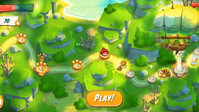 Angry Birds 2 Gameplay -Level 2-9 Walkthrough (Android, Ios) смотреть онлайн