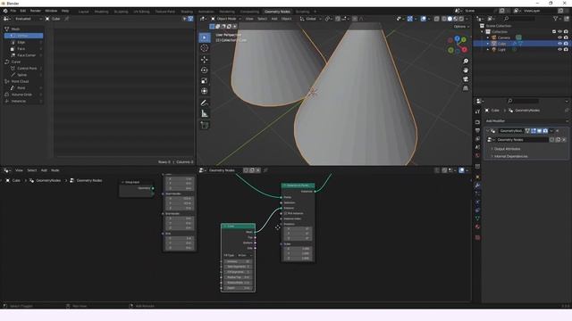Endpoint Selection -- Geometry Nodes -- Learning Blender смотреть онлайн