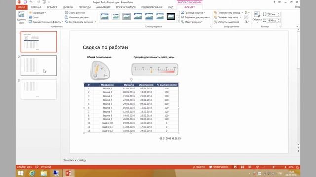 Reporting Services 2016: Экспорт отчета в PowerPoint-презентацию смотреть онлайн