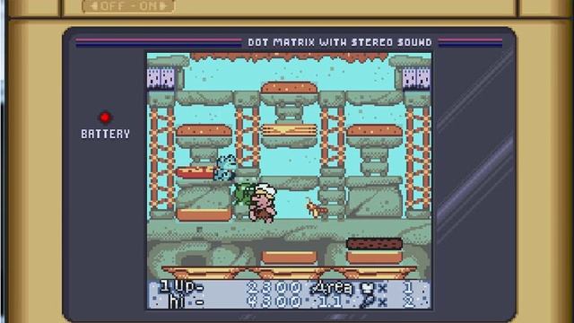 The Flintstones BurgerTime In Bedrock - Nintendo Game Boy Color - emulador NO$GMB 2.5 - Windows 7 смотреть онлайн