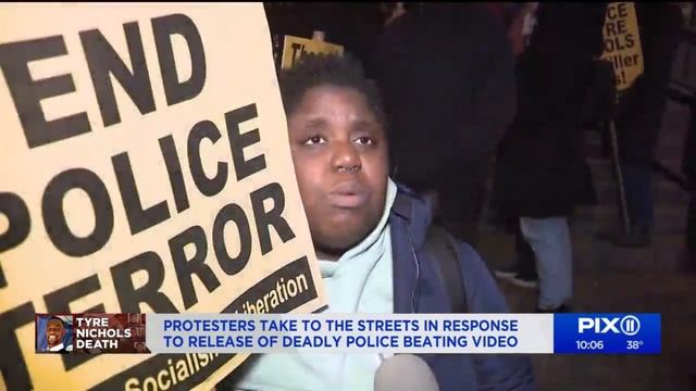 New Yorkers react to Tyre Nichols video release смотреть онлайн