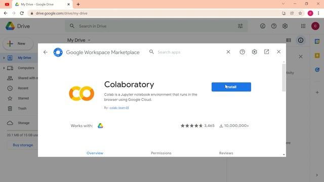 Python. GOOGLE Colab.. How To Open Colab In drive.. смотреть онлайн
