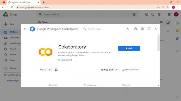 Python. GOOGLE Colab.. How To Open Colab In drive..