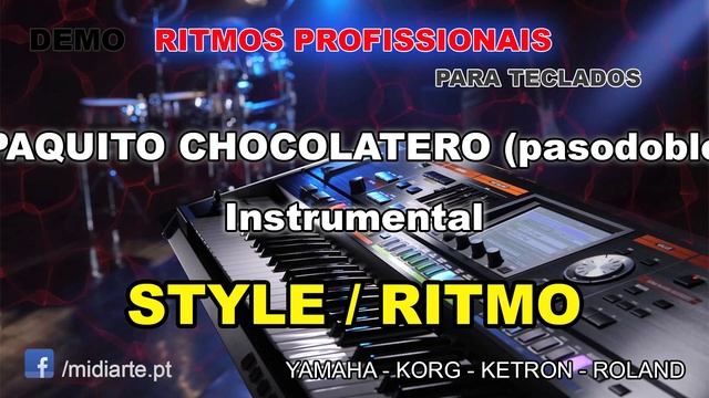 ♫ Ritmo / Style - PAQUITO CHOCOLATERO (pasodoble) - Instrumental смотреть онлайн