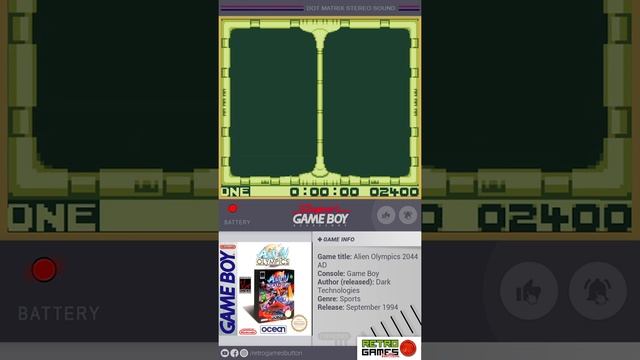 Gameboy games on a smartphone - Alien Olympics 2044 AD (gameplay) смотреть онлайн