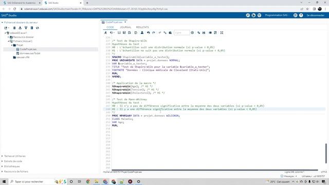Faire le Test de Mann-Whitney sur SAS (PROC NPAR1WAY) смотреть онлайн