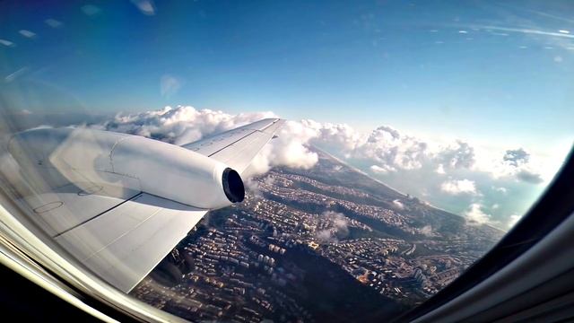 Tus Airways Saab 340B - First Flight To Haifa Airport / LCA-HFA - Amazing Scenery! GoPro Wing View