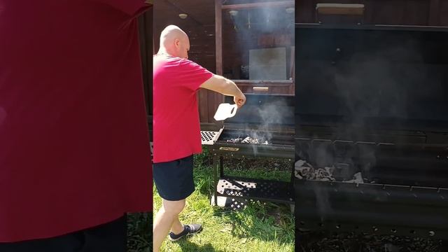 Первый обжиг мангала 