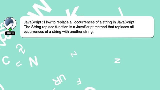 JavaScript : How to replace all occurrences of a string in JavaScript смотреть онлайн