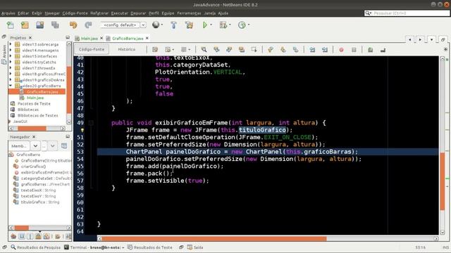 Java Advance #20 - Gráficos com JFReeChart - Gráfico de Barras (Bar Chart) смотреть онлайн
