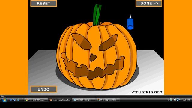 Cool Pumpkin Carving Game! смотреть онлайн