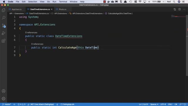 Adding a DateTime extension to calculate age in Asp.Net Core part 42 смотреть онлайн