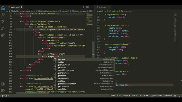 PHP Blog Website Lesson 2 - Design and patterns to Front end structure(HTML/CSS/JS) смотреть онлайн