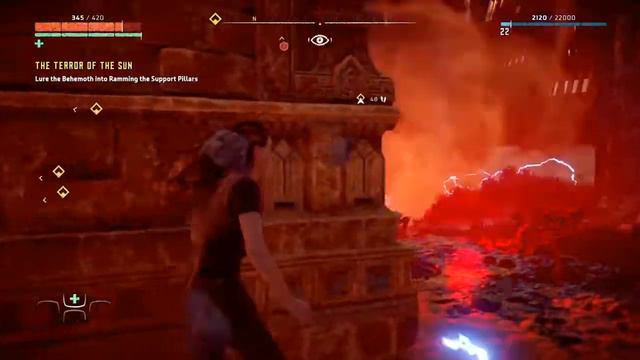 Horizon Zero Dawn boss fight (BEHEMOTH) on PS4 black long gaming смотреть онлайн