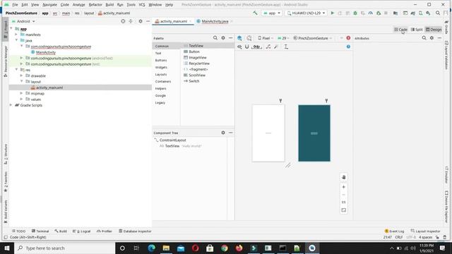 Pinch Zoom Gesture Android Studio | 24 | Android Development Tutorial for Beginners-Coding Pursuits смотреть онлайн