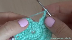 ОЧЕНЬ КРАСИВЫЙ МОТИВ КРЮЧКОМ. Подставка под кружку.Мастер-класс для начинающих. Елена Шатохина