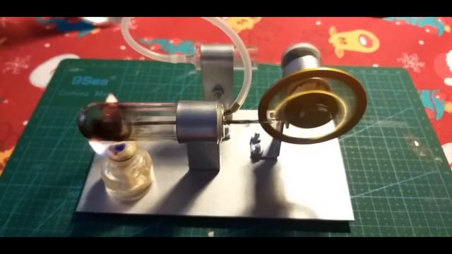 Двигатель Стирлинга с AliExpress + его чертеж. смотреть онлайн