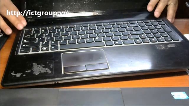 Thay tháo sửa lắp bàn phím LENOVO G570 keyboard replacement fix assembly guide смотреть онлайн