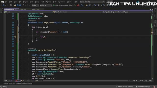 Online Food Ordering Website Part 13 Using Asp.Net C# & Sql Server | Order Invoice смотреть онлайн