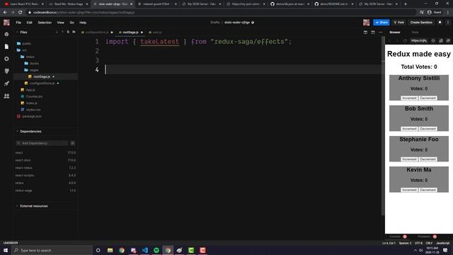 Learn React #13 - Introduction to Redux Saga and getting data from APIs смотреть онлайн