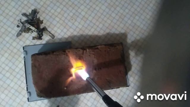 Как правильно отпаивать серебряные контакты газовой горелкой