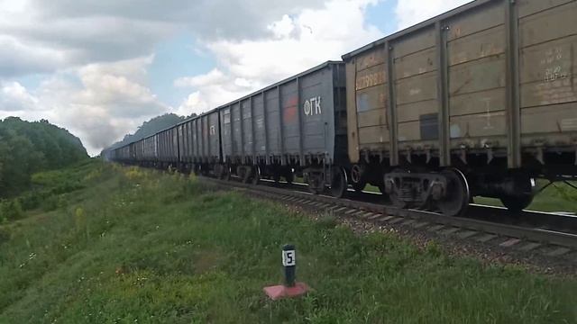 2тэ10у-426 и 2тэ10у-454 с углем на Ряжск