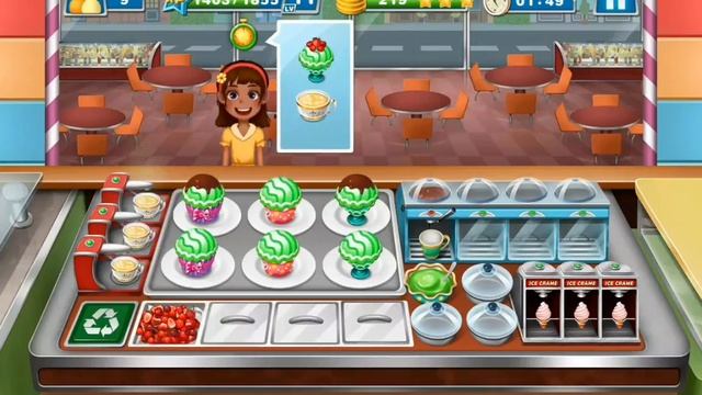 Crazy Cooking Chef - Ice Cream Sundae Shop Level 6 | Enjoy Cooking Chef Game смотреть онлайн