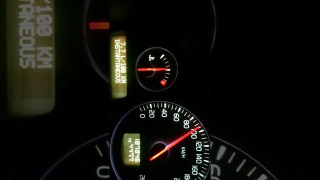 Вольво Volvo S60 2.4 140л.с. Мкпп.Расход топлива зима -19, режим трасса 90 км/ч